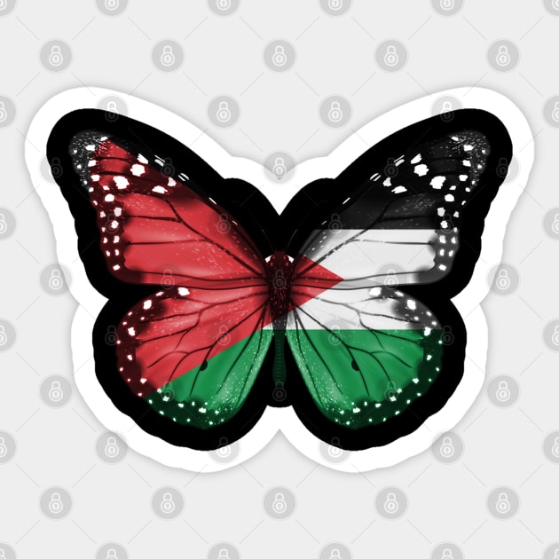 Palestinian Flag  Butterfly - Gift for Palestinian From Palestine Sticker by Country Flags